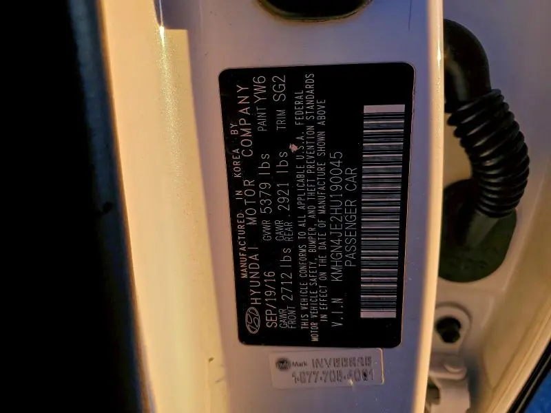 2017 GENESIS G80 BASE  