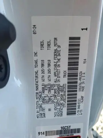 2024 TOYOTA TUNDRA CREWMAX SR5  