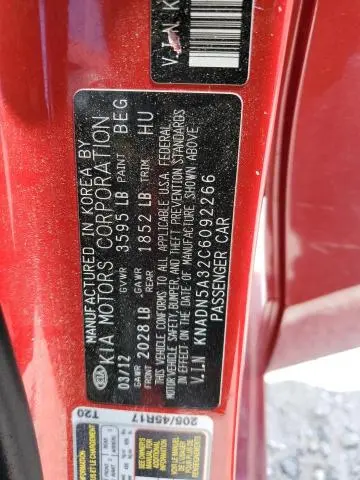 2012 KIA RIO EX  
