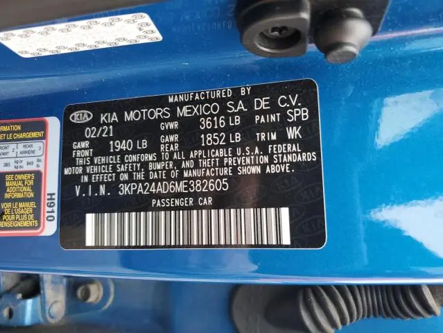 2021 KIA RIO LX