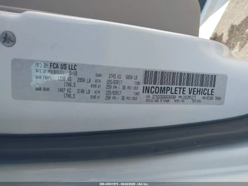 2016 DODGE GRAND CARAVAN SE