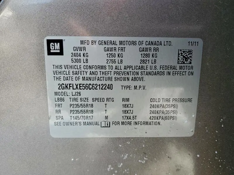 2012 GMC TERRAIN SLT  