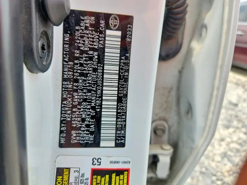 2018 TOYOTA CAMRY XSE V6  