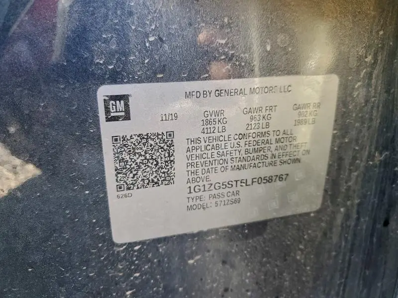 2020 CHEVROLET MALIBU RS  