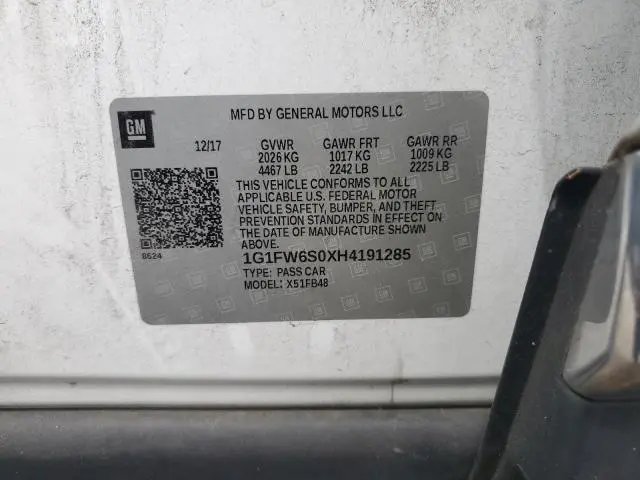 2017 CHEVROLET BOLT EV LT  