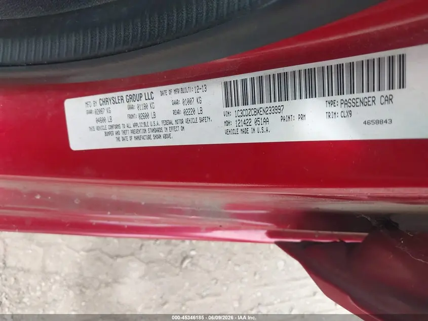 2014 DODGE AVENGER SXT