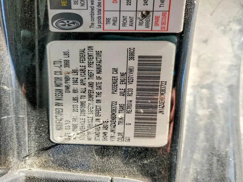 2013 NISSAN 370Z BASE  