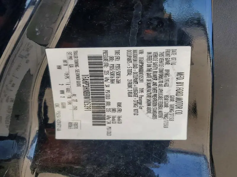 2011 FORD FOCUS SEL  