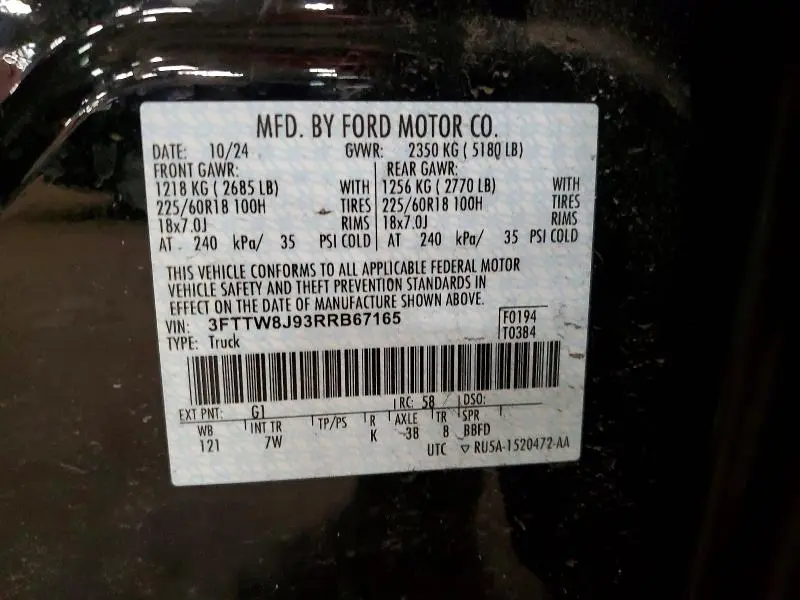 2024 FORD MAVERICK XLT  