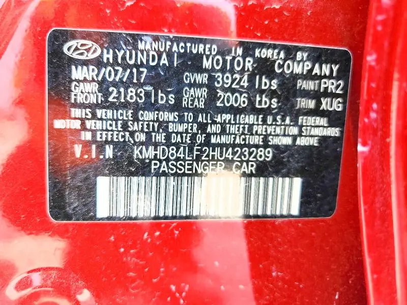 2017 HYUNDAI ELANTRA VALUE EDITION  