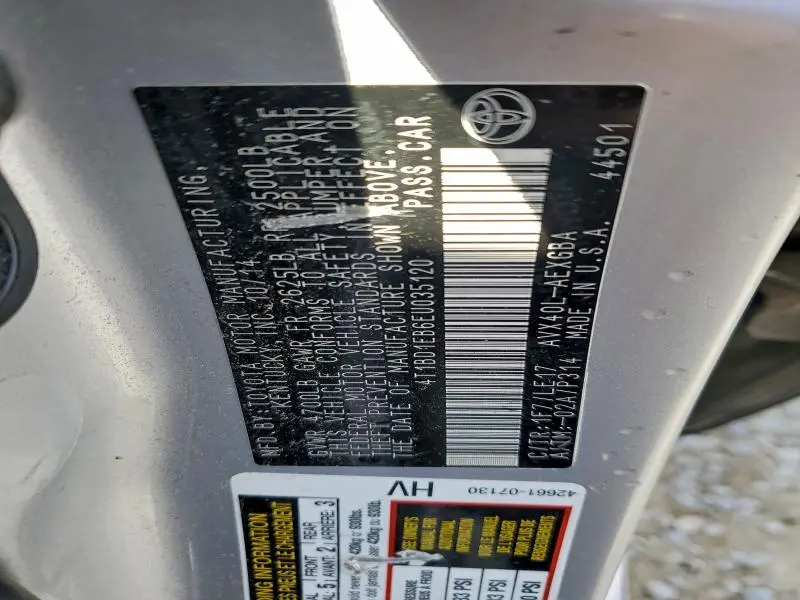 2014 TOYOTA AVALON HYBRID  