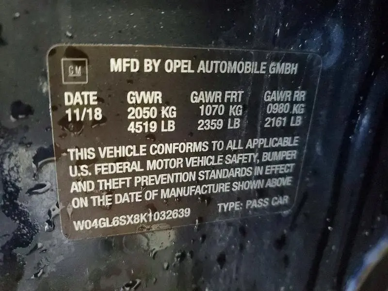 2019 BUICK REGAL PREFERRED  