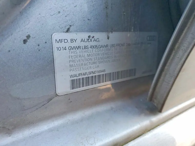 2015 AUDI A4 PREMIUM PLUS  