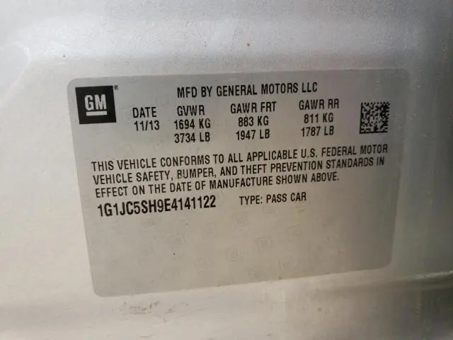 2014 CHEVROLET SONIC LT  