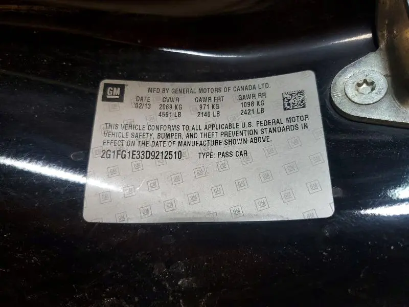 2013 CHEVROLET CAMARO LT  