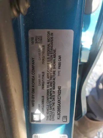 2019 CHEVROLET SPARK LS