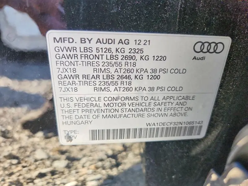 2022 AUDI Q3 PREMIUM S LINE 45  