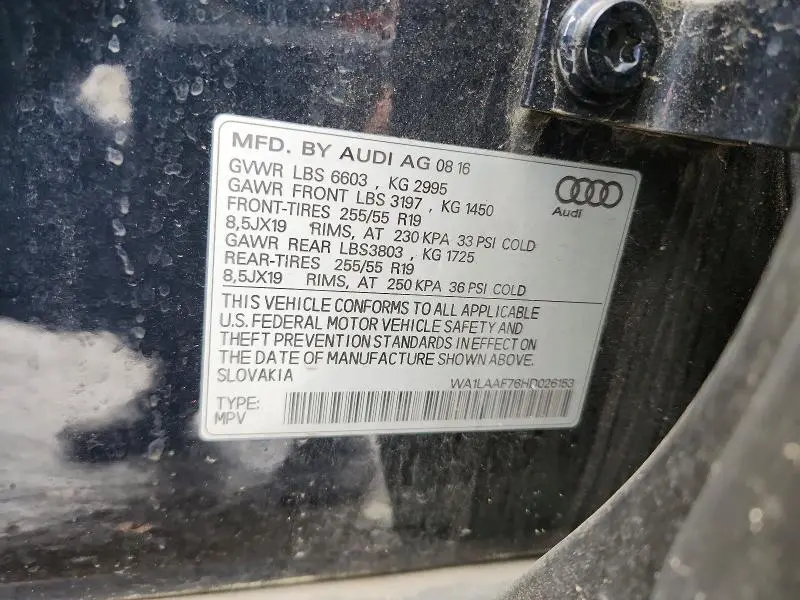 2017 AUDI Q7 PREMIUM PLUS  