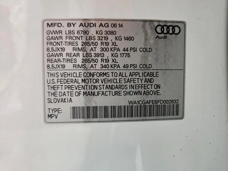 2015 AUDI Q7 PREMIUM  