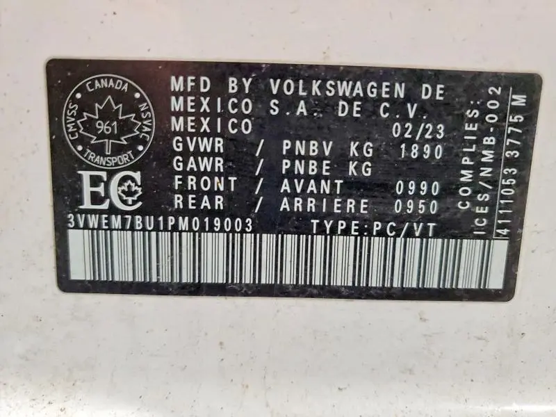 2023 VOLKSWAGEN JETTA SE  