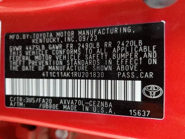 2024 TOYOTA CAMRY LE  