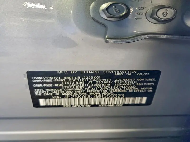 2021 SUBARU FORESTER   