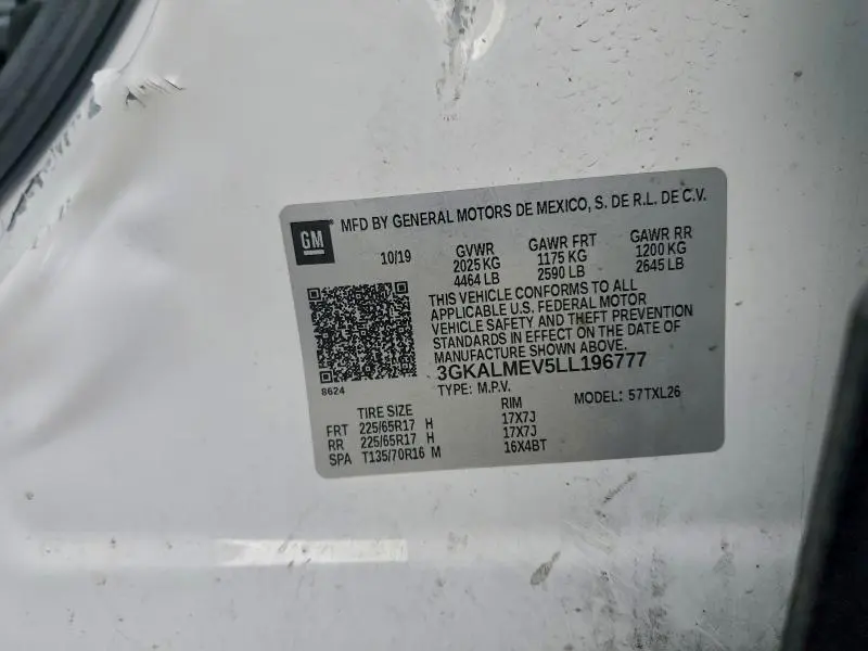 2020 GMC TERRAIN SLE  