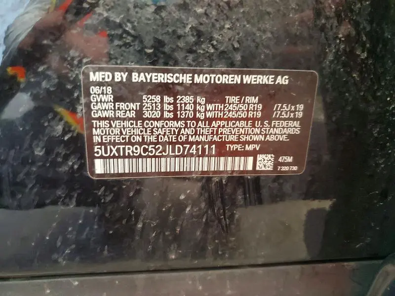 2018 BMW X3 XDRIVE30I  
