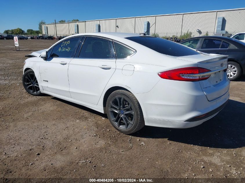 2018 FORD FUSION HYBRID SE