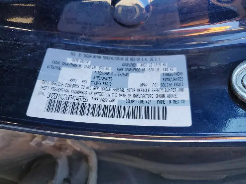 2015 MAZDA 3 SPORT  