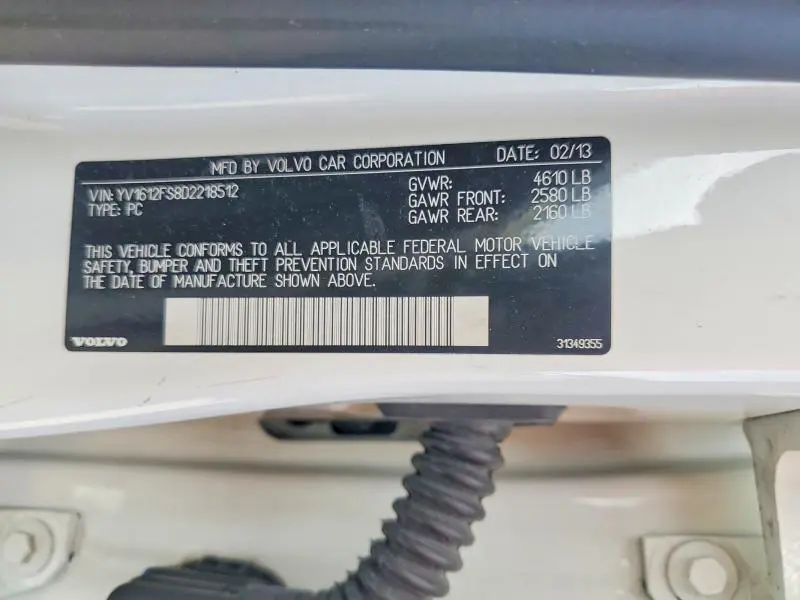 2013 VOLVO S60 T5  