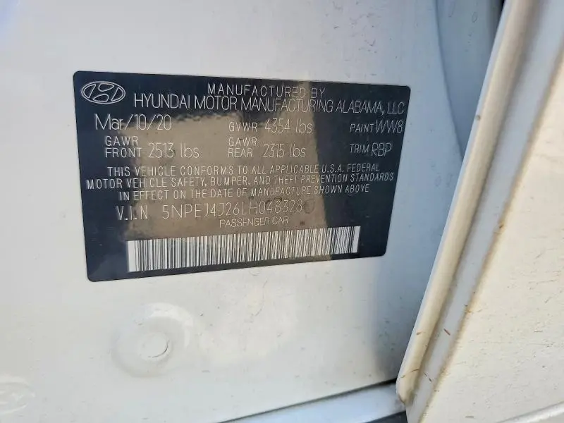 2020 HYUNDAI SONATA SEL PLUS  