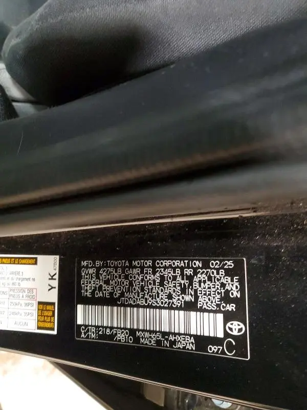 2025 TOYOTA PRIUS   