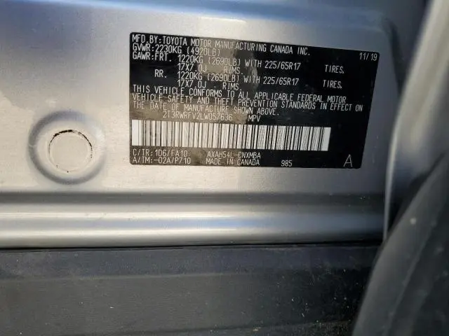 2020 TOYOTA RAV4 XLE