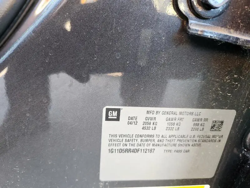 2013 CHEVROLET MALIBU 1LT  