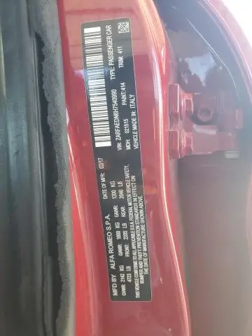 2017 ALFA ROMEO GIULIA Q4  