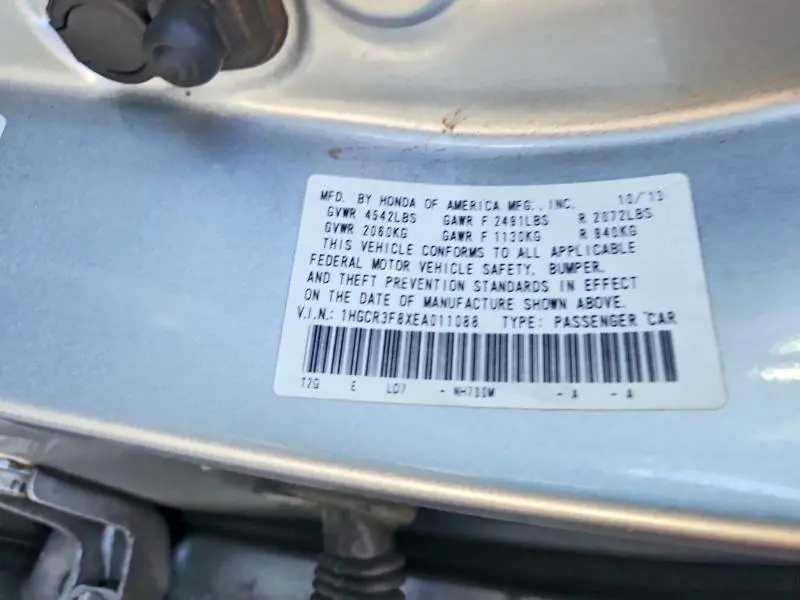 2014 HONDA ACCORD EXL  