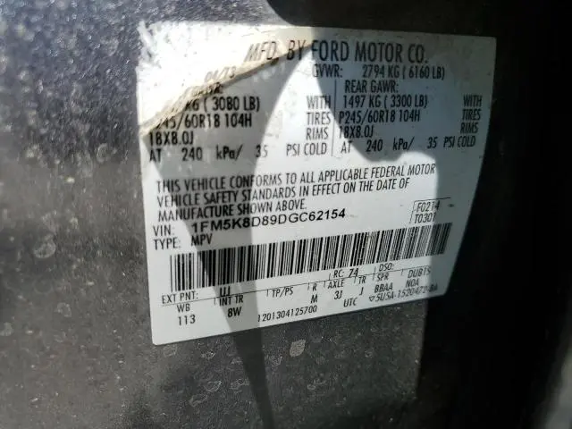 2013 FORD EXPLORER XLT  