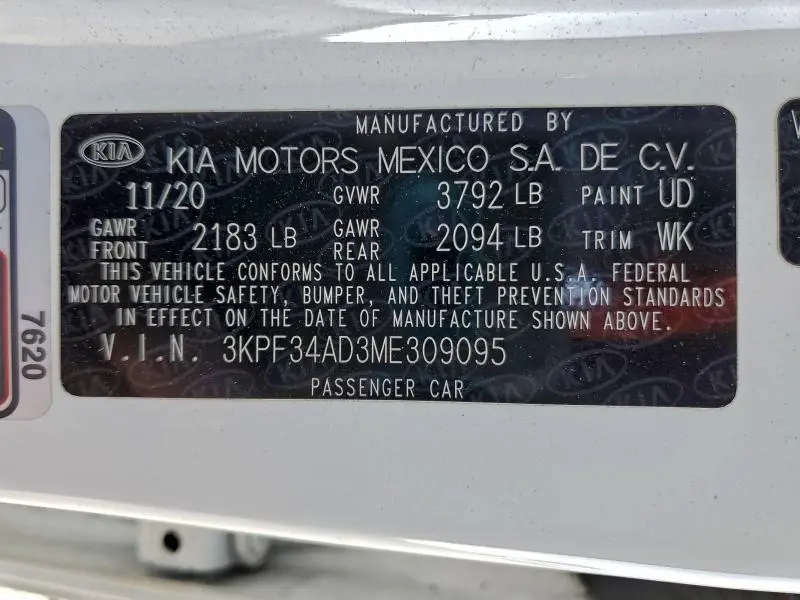 2021 KIA FORTE GT LINE  