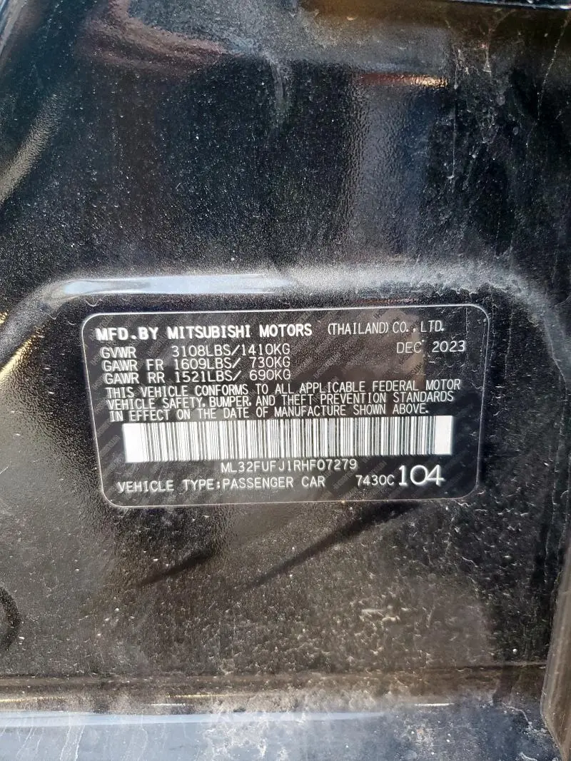 2024 MITSUBISHI MIRAGE G4 ES