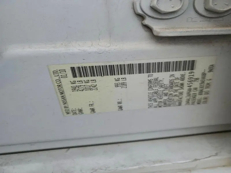 2010 NISSAN ALTIMA BASE  