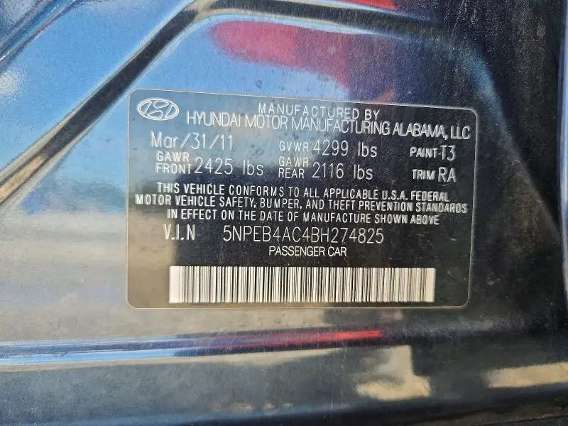 2011 HYUNDAI SONATA ECO  