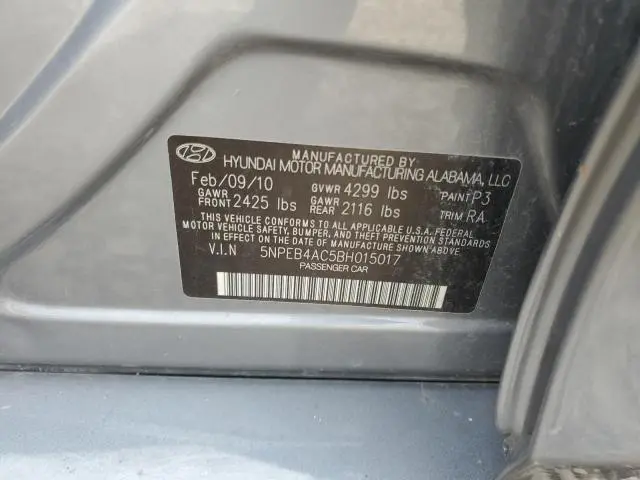 2011 HYUNDAI SONATA GLS  