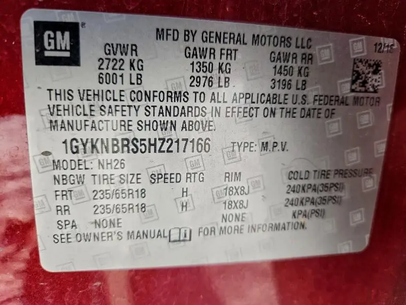 2017 CADILLAC XT5 LUXURY  