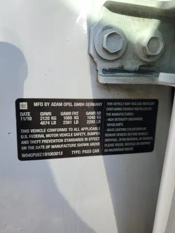 2011 BUICK REGAL CXL  