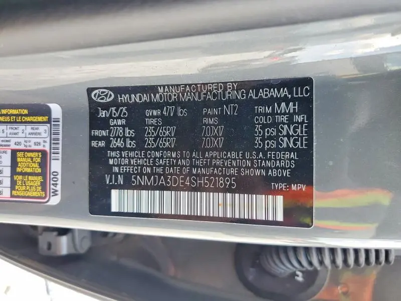 2025 HYUNDAI TUCSON SE  