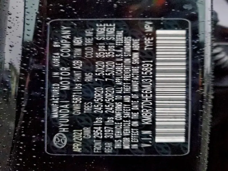 2021 HYUNDAI PALISADE CALLIGRAPHY  