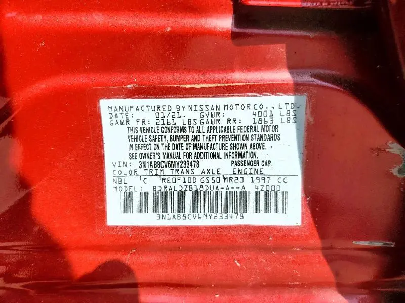 2021 NISSAN SENTRA SV  