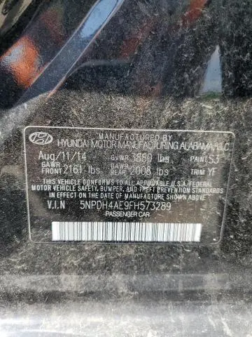 2015 HYUNDAI ELANTRA SE  