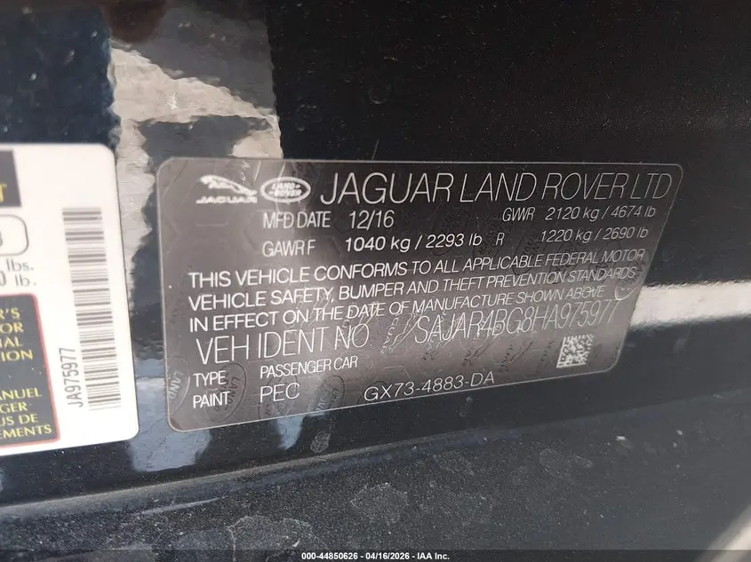2017 JAGUAR XE 25T